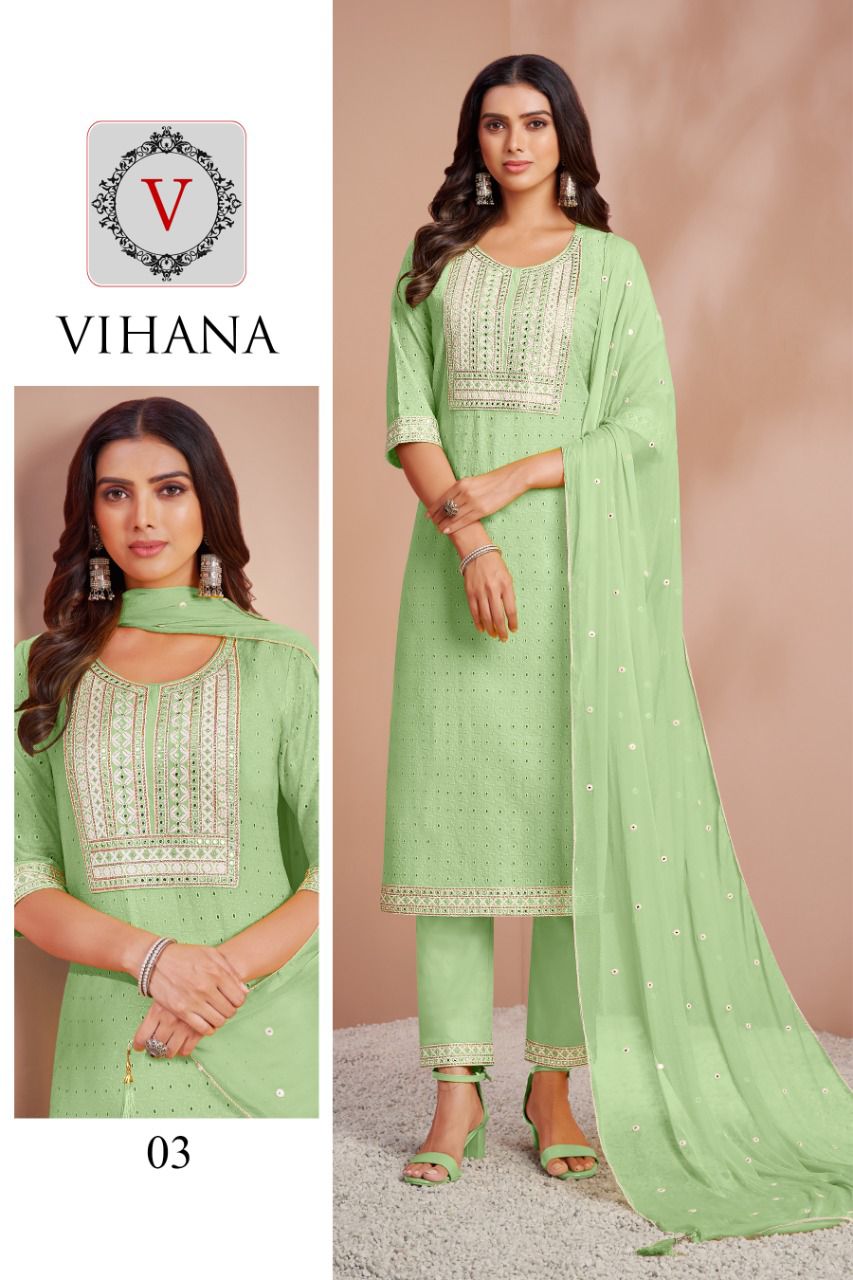 Kapil Trendz Vihana Fancy Readymade Designer Ethnic Wear Suit Collection